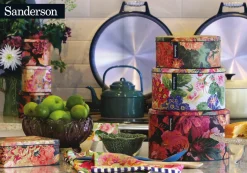 Sanderson Very Rose & Peony Set of 3 Round Cake Tins
