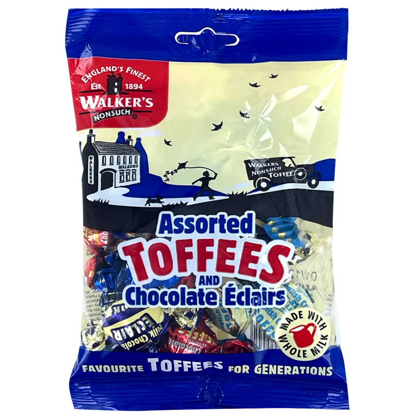 Tea & Biscuits Walker's Assorted Toffees and Chocolate Eclairs