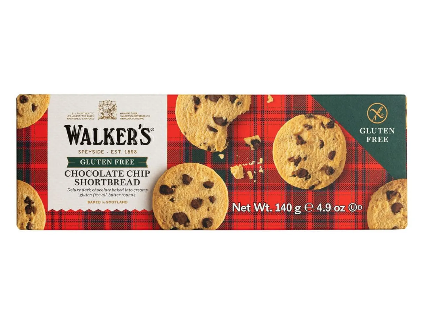 Tea & Biscuits Walkers Shortbread Gluten Free Chocolate Chip Shortbread