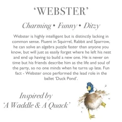 Wrendale Designs 'Webster' Duck Plush Character