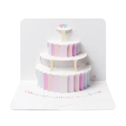 The Art File Wedding Cake Pop Out Greeting Card