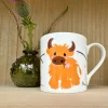 Mclaggan Smith Wee Highland Coo Bone China Mug