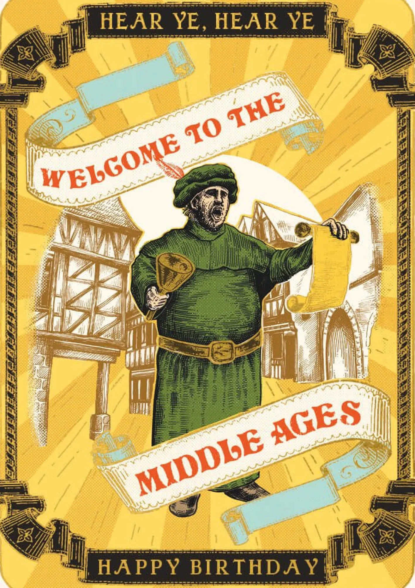 The Art File Welcome to the Middle Ages Greeting Card