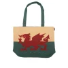 Woven Magic Welsh Dragon Vintage Zipped Tote Bag