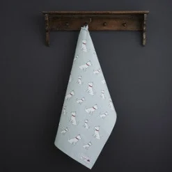 Sweet William Westie Tea Towel