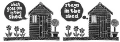 Moorland Pottery What Goes on in the Shed Mug by