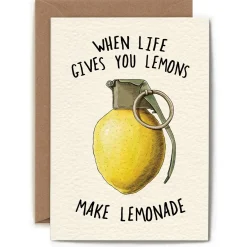 Bewilderbeest When Life Gives You Lemons Greetings Card