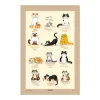 Samuel Lamont When the Cat's Away Tea Towel