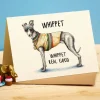 Bewilderbeest Whippet Greetings Card