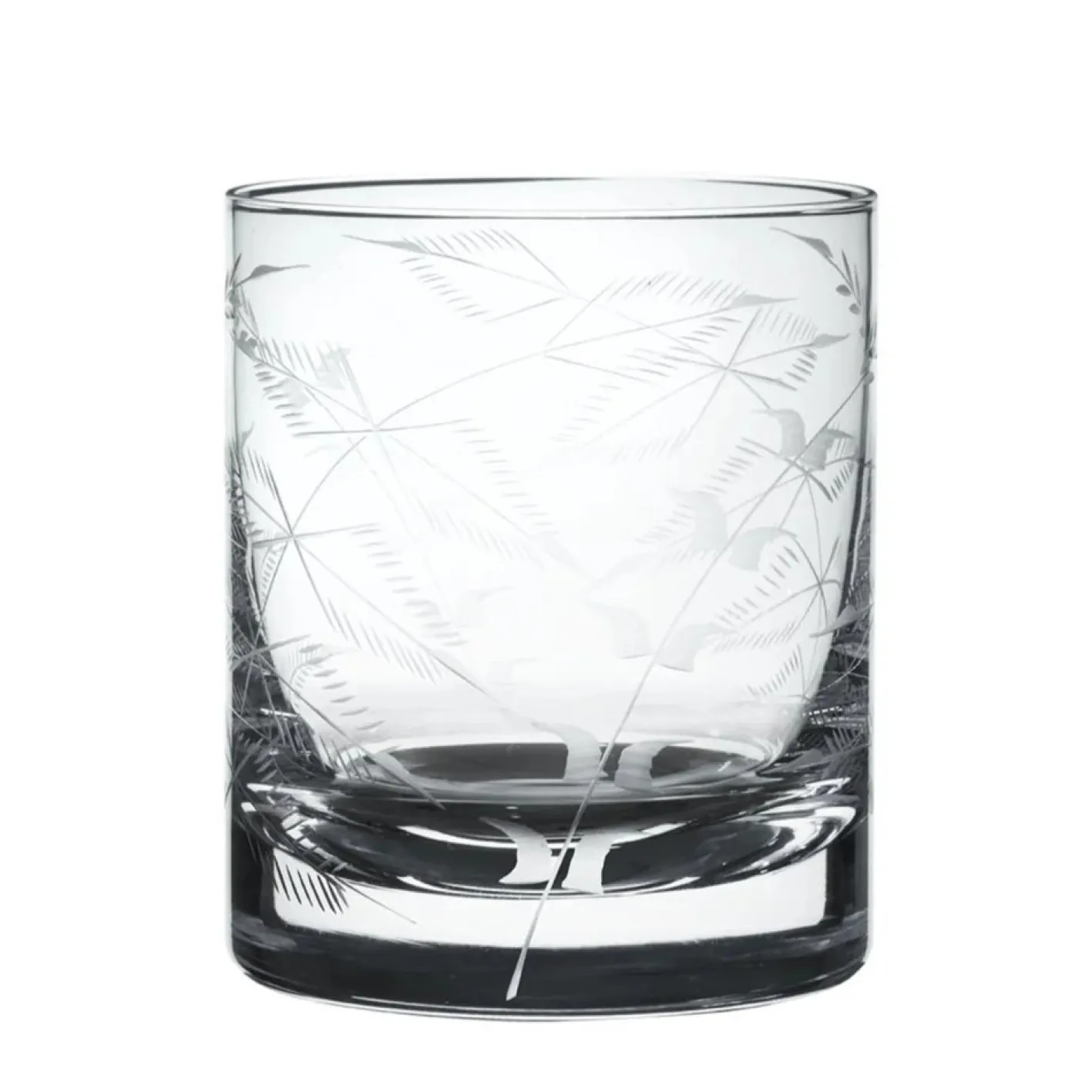 The Vintage List Whisky Glass with Fern Design by