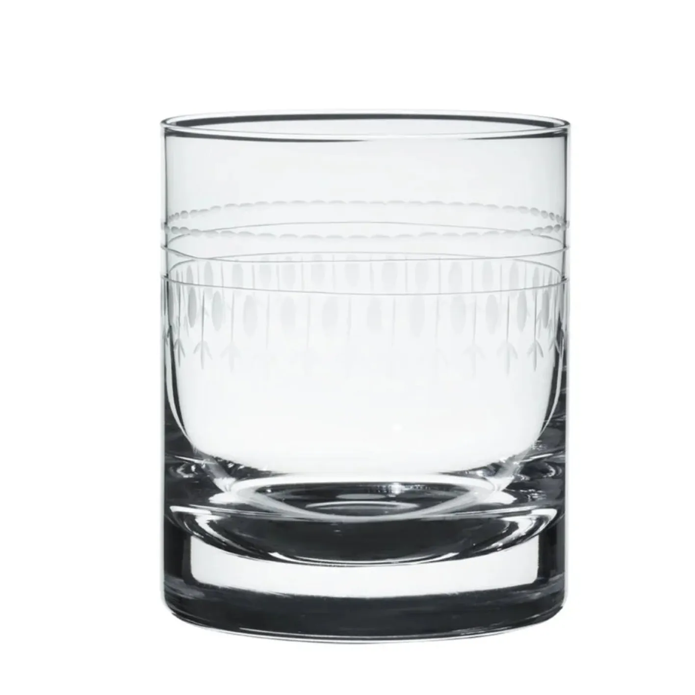 The Vintage List Whisky Glass with Ovals Design by