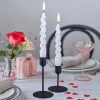 Ginger Ray White Heart Pattern Twisted Candles