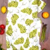 Corinne Alexander White Wine Tea Towel by