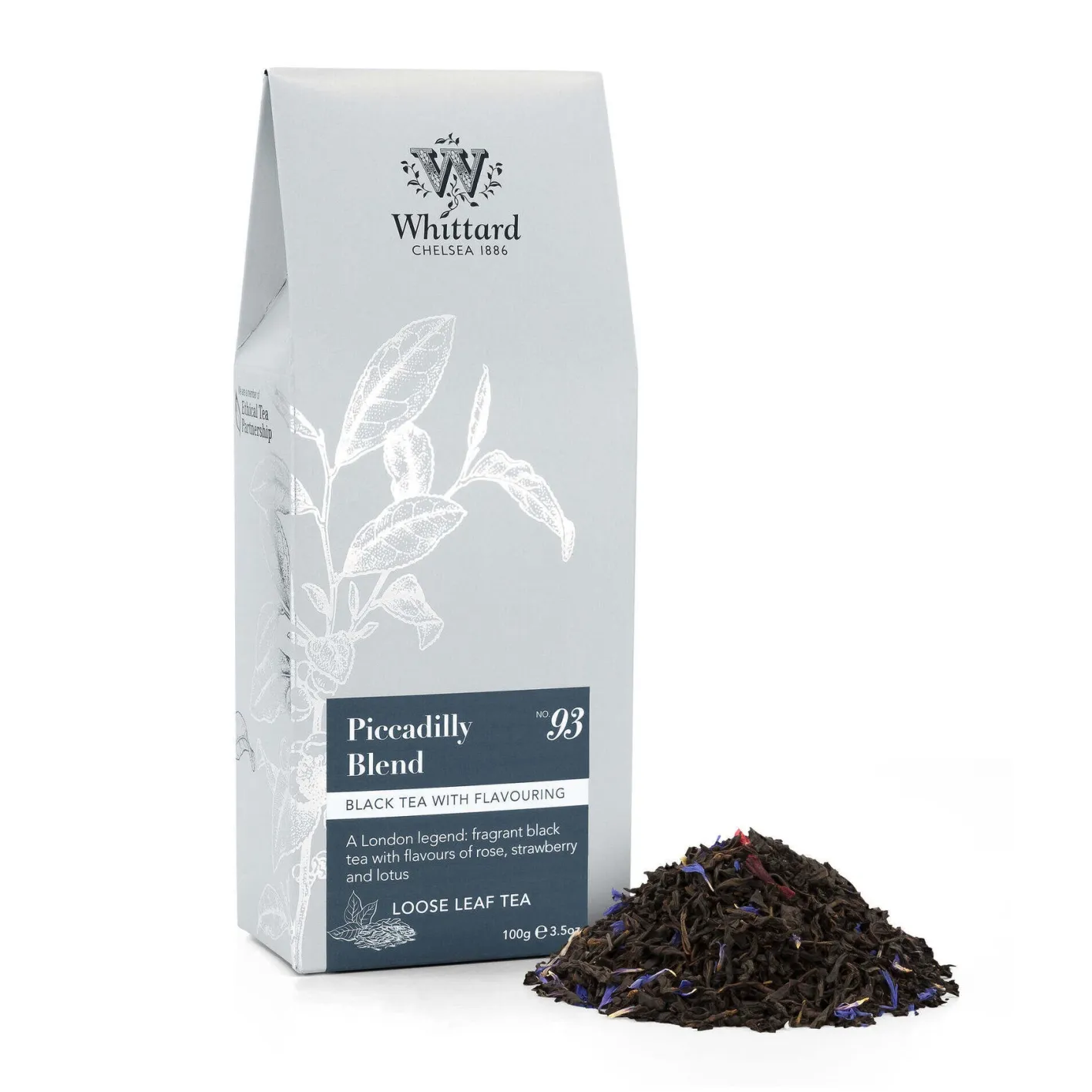 Whittard of Chelsea Whittard Piccadilly Blend Loose Tea Silver Pouch