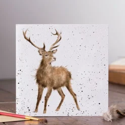 Wrendale Designs 'Wild at Heart' Stag Blank Greetings Card