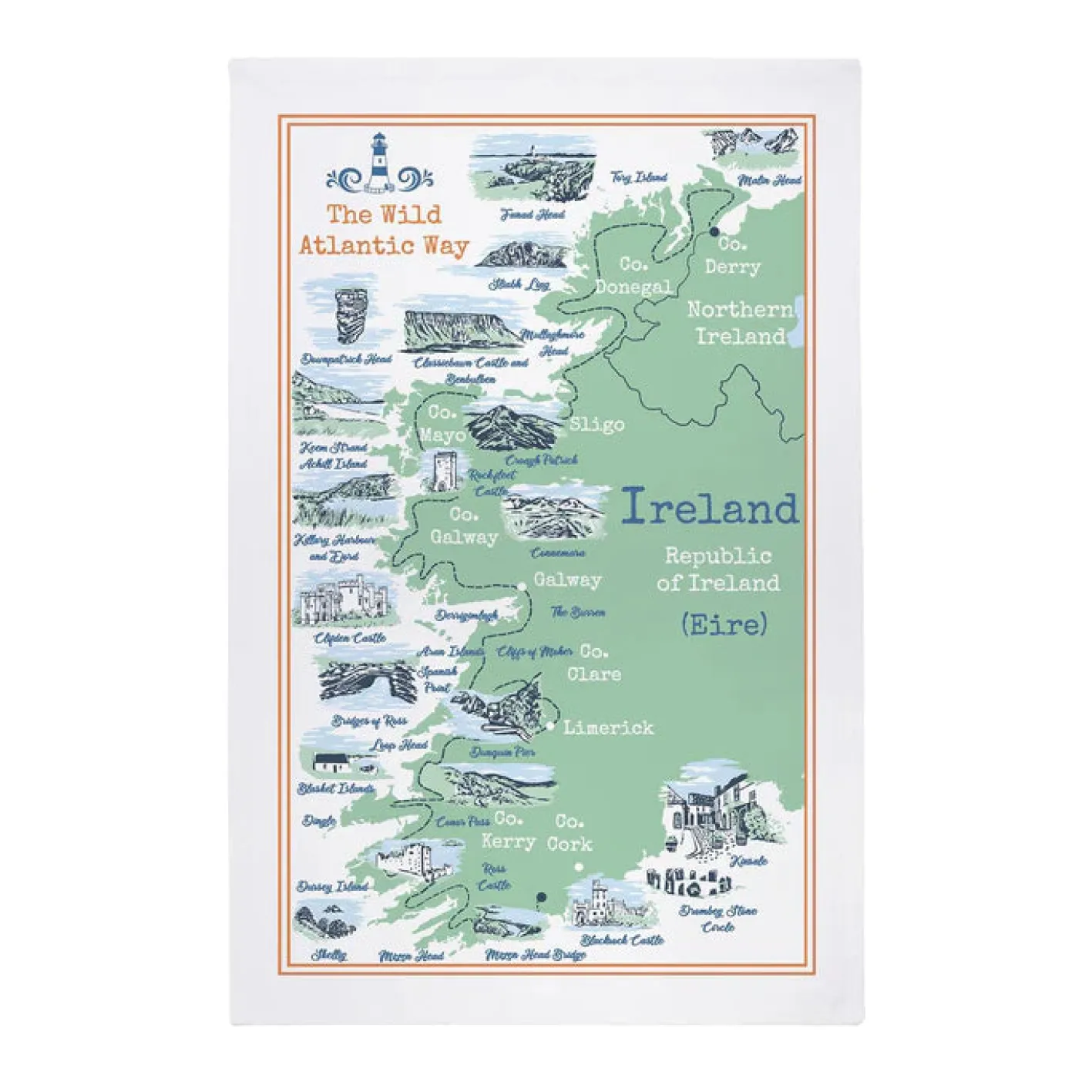 Ulster Weavers Wild Atlantic Way Cotton Tea Towel