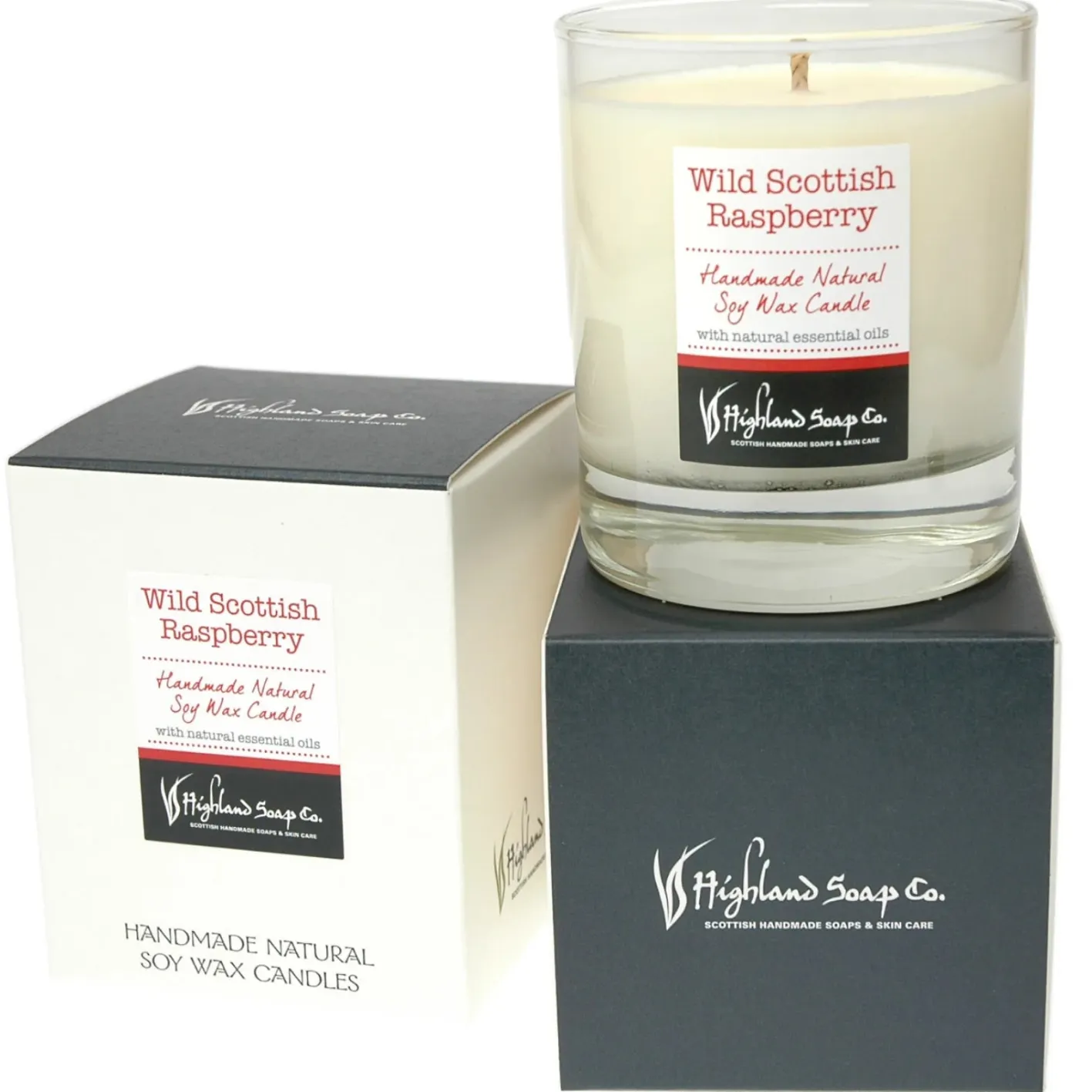The Highland Soap Company Wild Scottish Raspberry Natural Soy Wax Candle