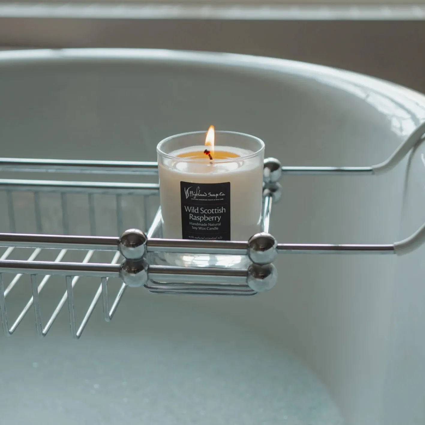 The Highland Soap Company Wild Scottish Raspberry Natural Soy Wax Candle