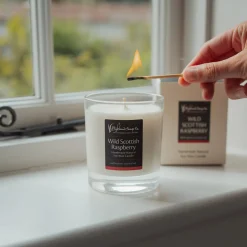 The Highland Soap Company Wild Scottish Raspberry Natural Soy Wax Candle