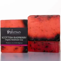 The Highland Soap Company Wild Scottish Raspberry Organic Glycerin Soap 150g