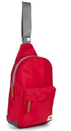 Ori London Willesdon B Cranberry Recycled Nylon Crossbody Bag- Large