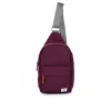 Ori London Willesdon B Plum Recycled Nylon Crossbody Bag- Large