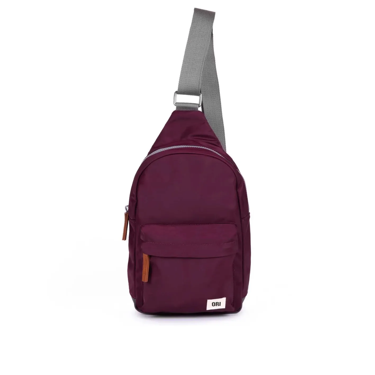 Ori London Willesdon B Plum Recycled Nylon Crossbody Bag- Large