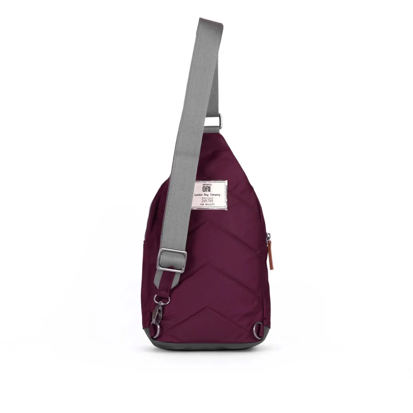 Ori London Willesdon B Plum Recycled Nylon Crossbody Bag- Large