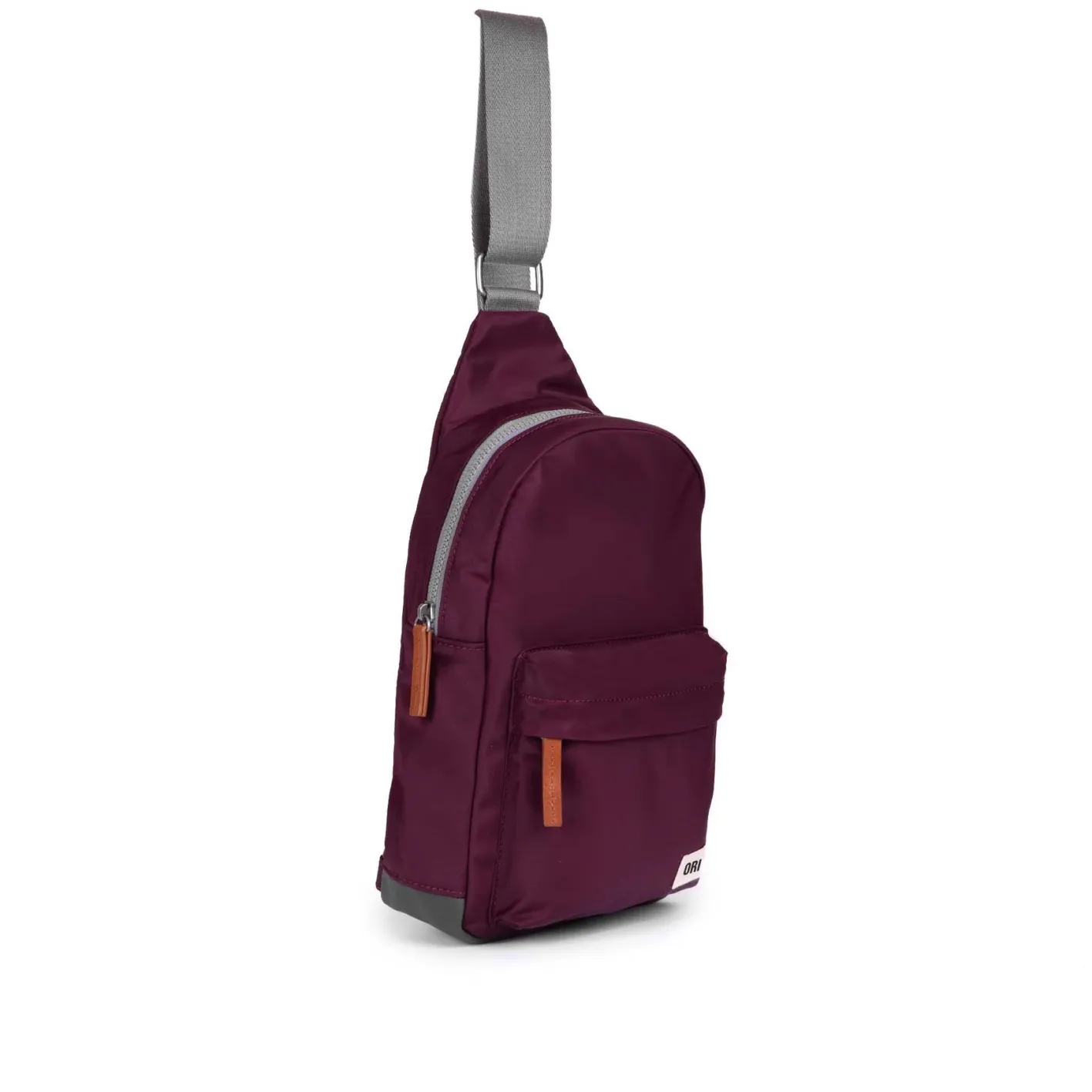 Ori London Willesdon B Plum Recycled Nylon Crossbody Bag- Large