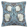 Signare William Morris Pimpernel and Thyme Blue Pillow