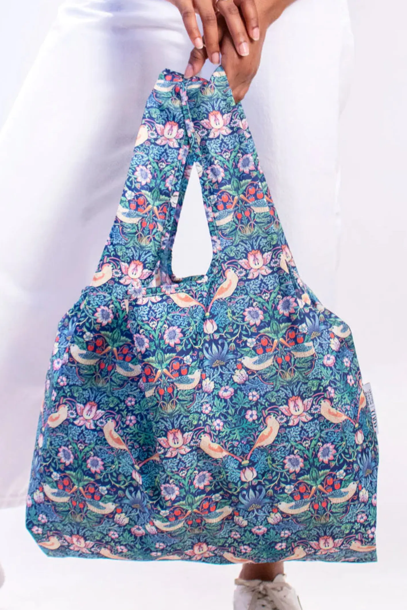 Kind Bag London William Morris Strawberry Thief Medium Reusable Bag