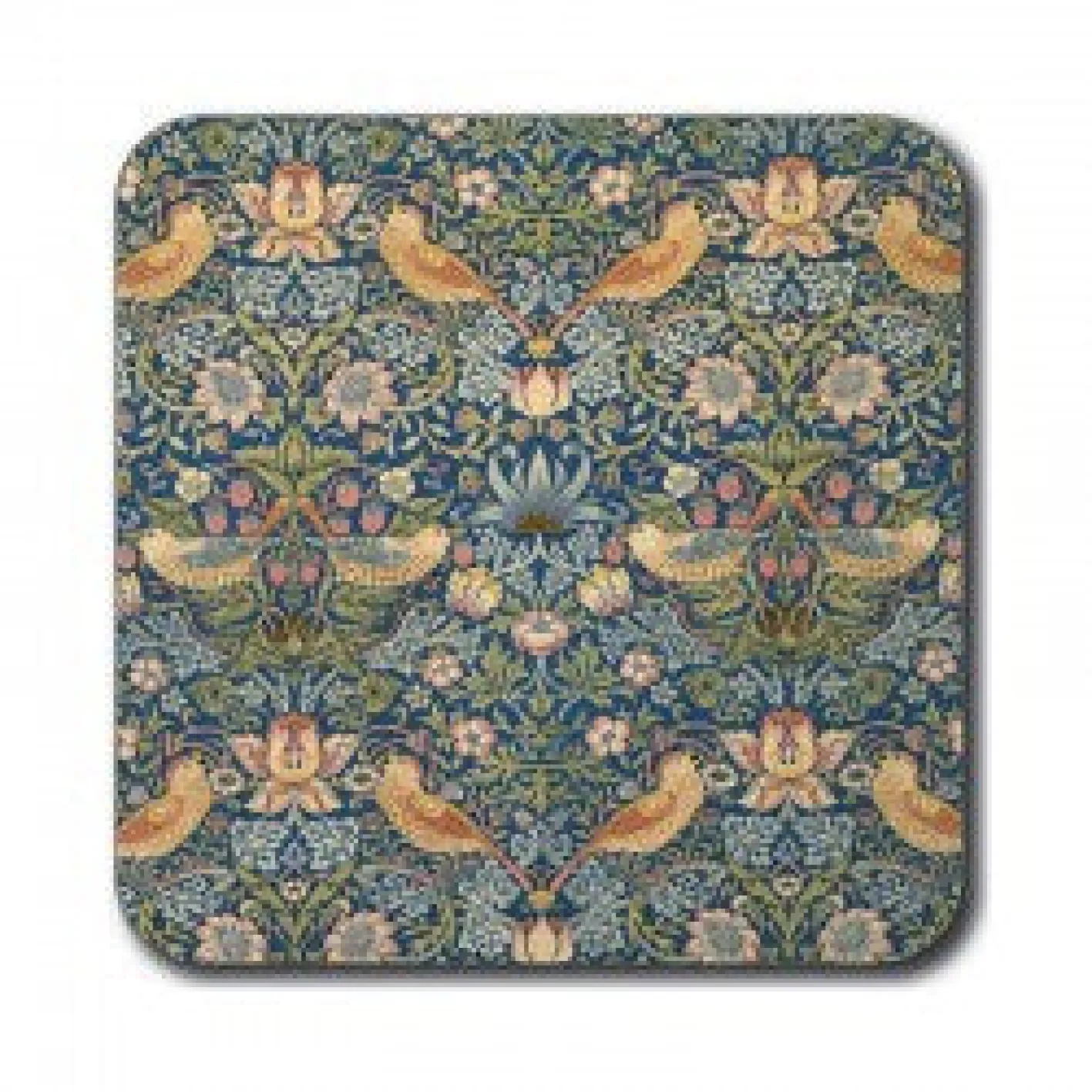 Customworks William Morris Strawberry Thief Coaster