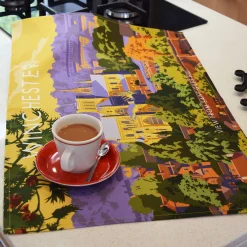 Town Towels Winchester (view from St Giles Hill) Tea Towel
