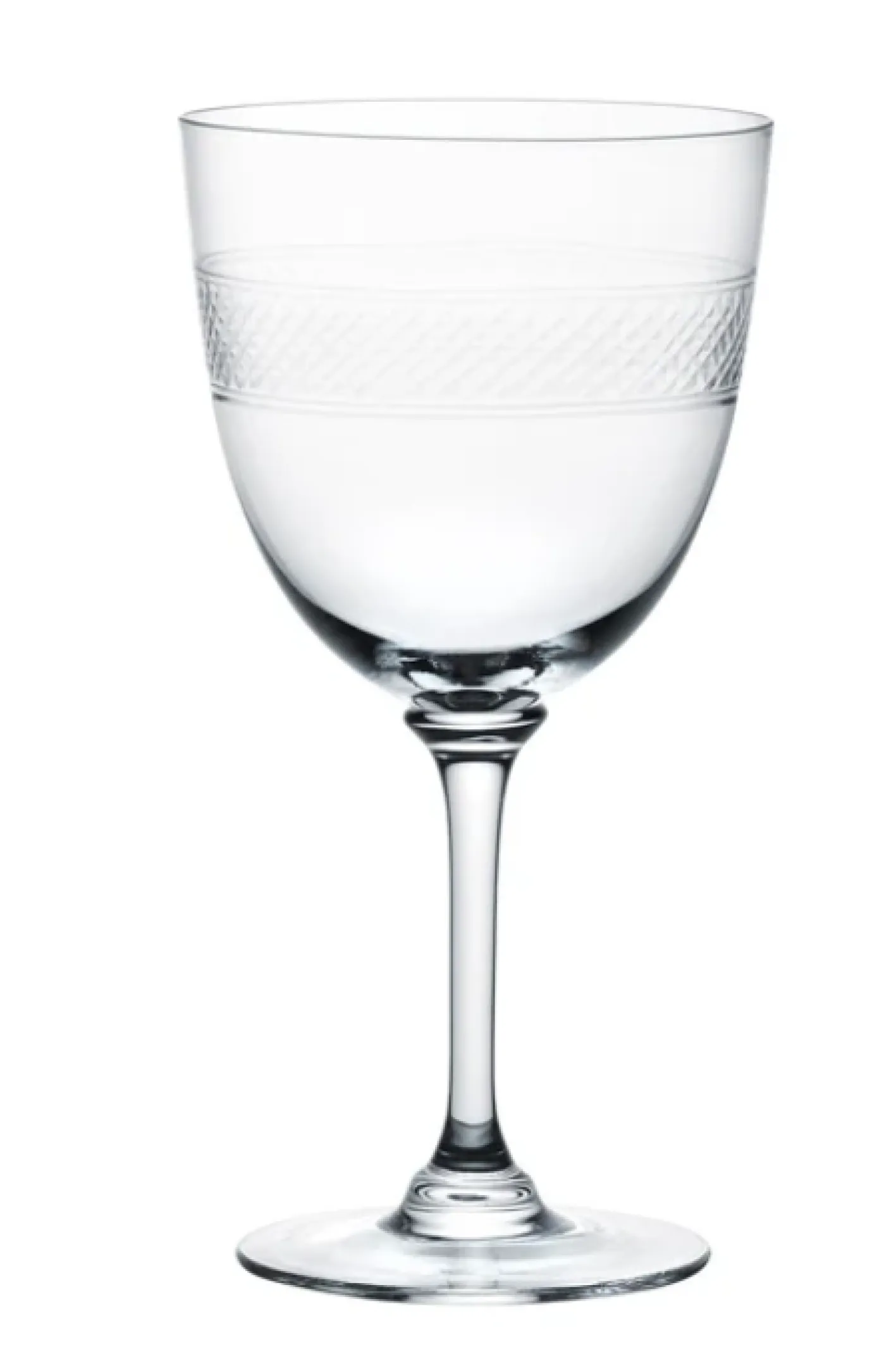 The Vintage List Wine Glass with Band Design