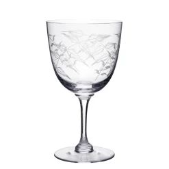 The Vintage List Wine Glass with Fern Design