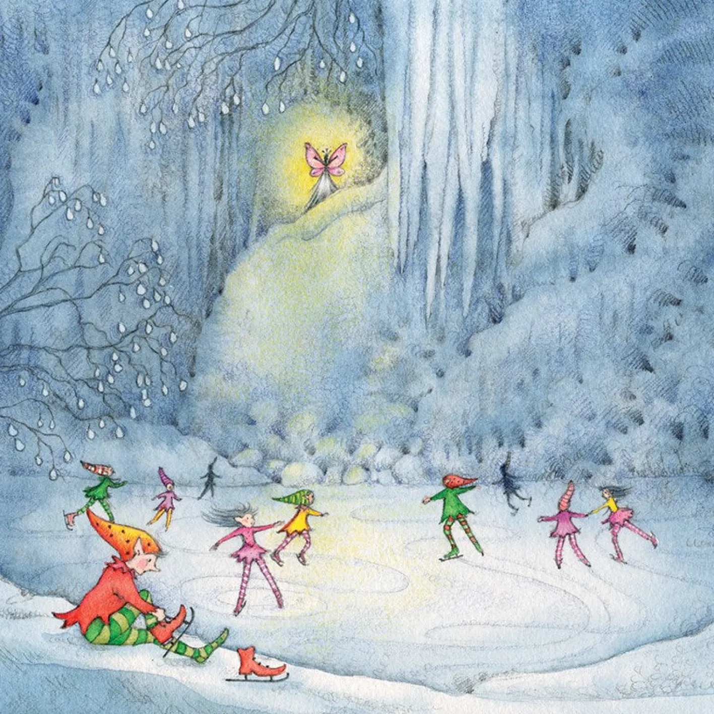 Moongazer Cards Winter Faeries Greeting Card