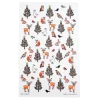 Alison Gardiner Winter Wildlife Tea Towel