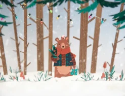 Dapple & Dot Wintery Bears Wooden Decorations