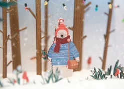 Dapple & Dot Wintery Bears Wooden Decorations