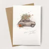 Stephanie Davies Wonderful Christmas Little Car Christmas Card