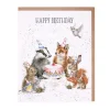 Wrendale Designs 'Woodland Party' Woodland Animal Birthday Greetings Card