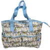 Emma Ball Woolly Puffins Large Oilskin Pocket Bag