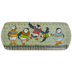 Emma Ball Woolly Puffins Melamine Sandwich Tray