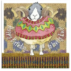 Emma Ball Woolly Sheep Birthday Lovely Ewe Greetings Card