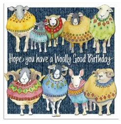 Emma Ball Woolly Sheep Woolly Good Birthday Greetings Card