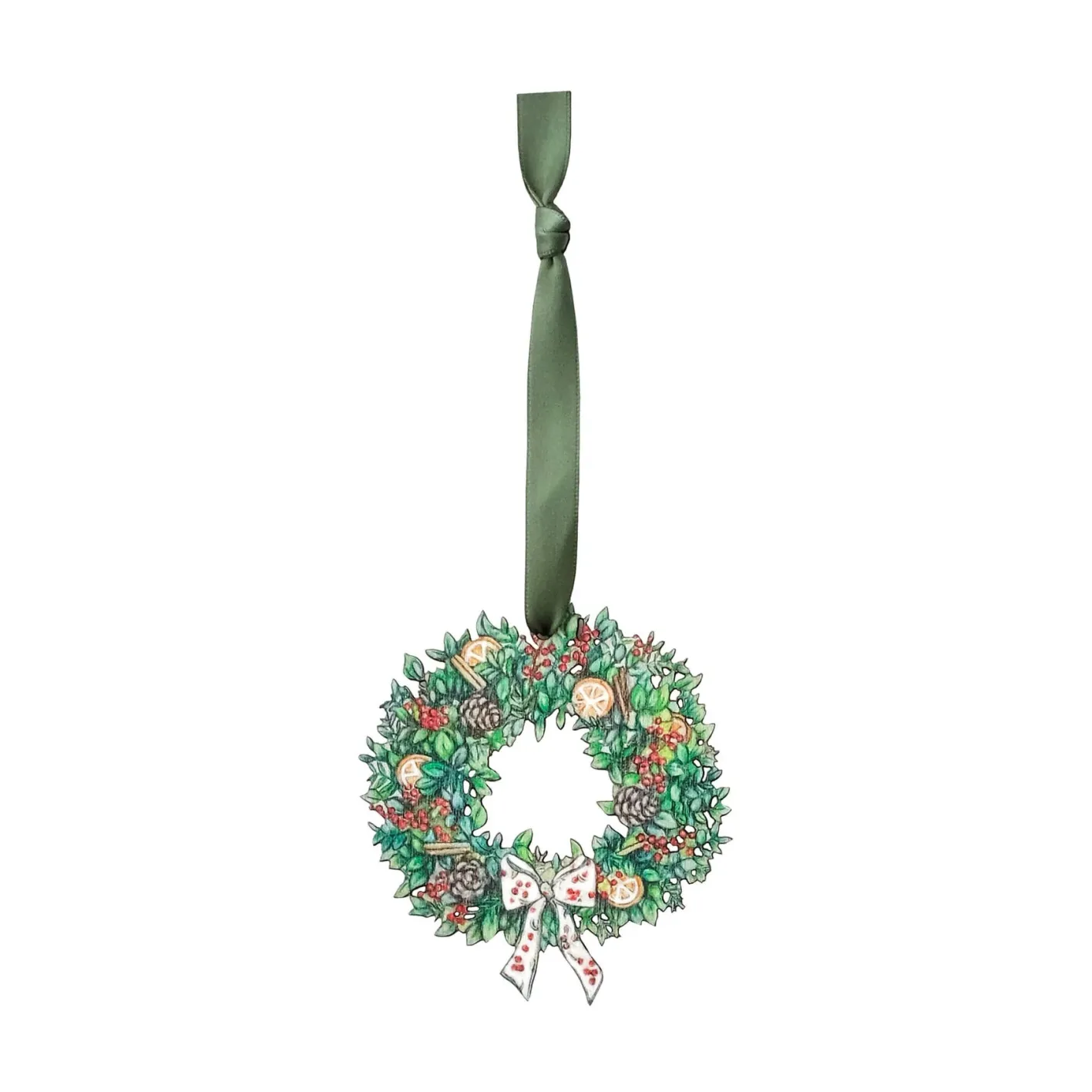 Lottie Murphy Wreath Wooden Christmas Decoration