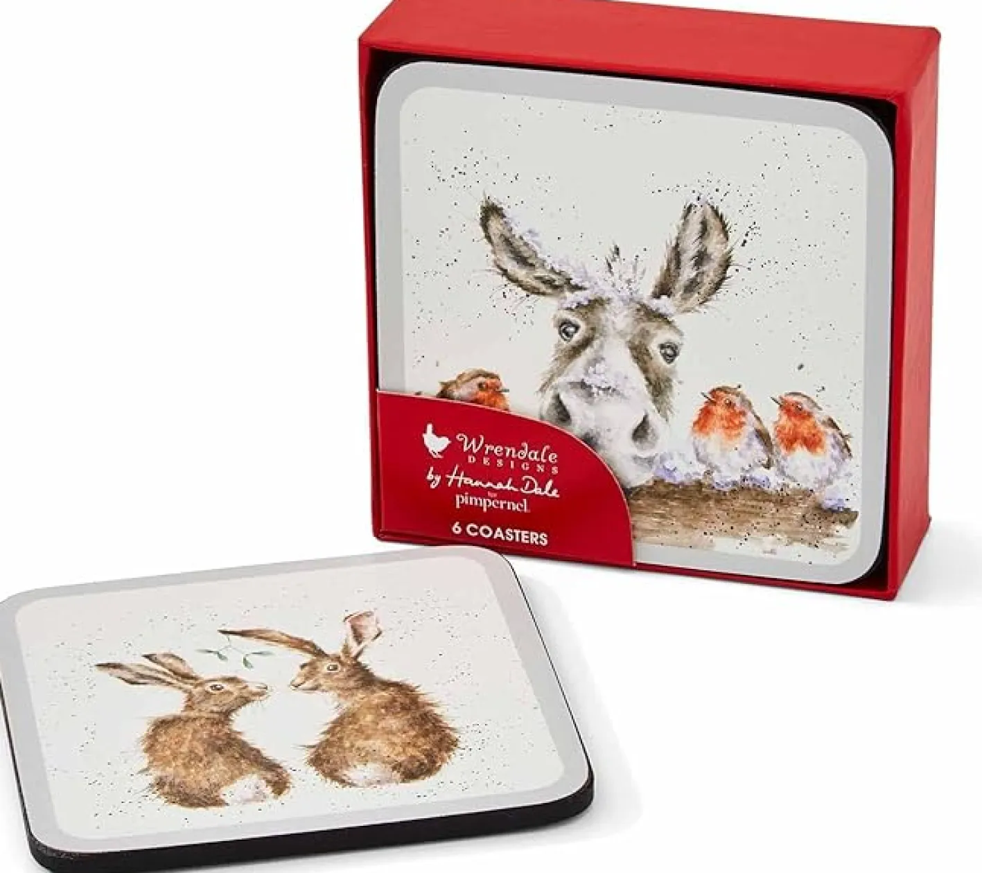 Wrendale Designs Set of 6 Winter Coasters