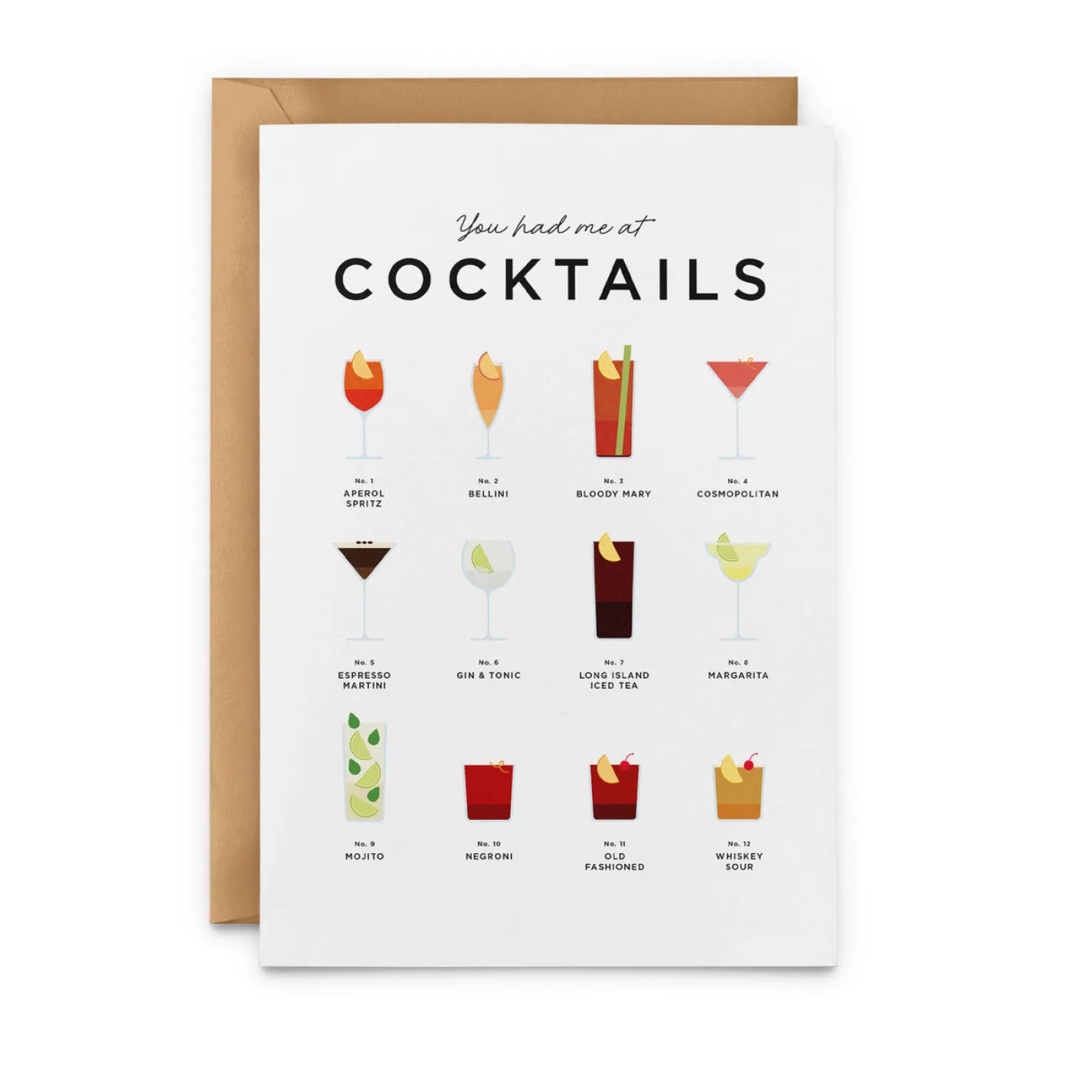 Everlong Print Co. You Had Me at Cocktails Card