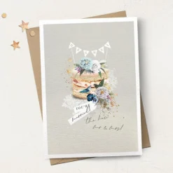 Stephanie Davies You're Married Wedding Cake Greeting Card