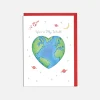 Lottie Murphy You're My World Valentine's Card